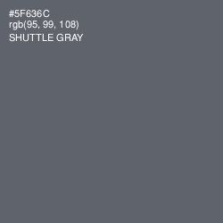 #5F636C - Shuttle Gray Color Image